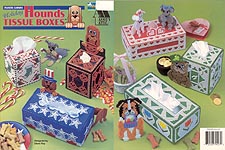 Annie's Attic Plastic Canvas Holiday Hounds Tissue Boxes