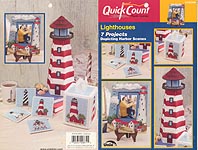 TNS Quick Count Plastic Canvas Lighthouses
