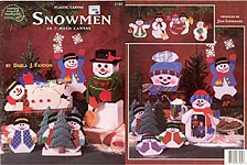 ASN Plastic Canvas Snowmen in 7- Mesh Canvas