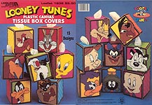 Leisure Arts Looney Tunes Plastic Canvas Tissue Box Covers