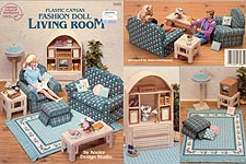 ASN Plastic Canvas Fashion Doll Living Room