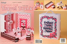 TNS Plastic Canvas Fashion Doll Travel Trunk