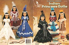 Annie's Attic Plastic Canvas Indian Princess Dolls