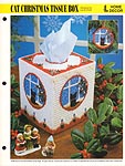 Annie's International Plastic Canvas Club: Cat Christmas Tissue Box