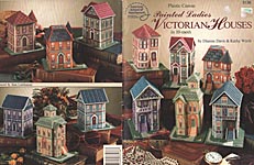 ASN Plastic Canvas Painted Ladies Victorian Houses in 10- Mesh