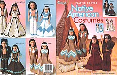 TNS Plastic Canvas Native American Costumes for 15 inch craft dolls