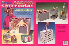 TNS Plastic Canvas Fashion Doll Carry & Play: Grocery Store