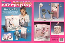 TNC Plastic Canvas Fashion Doll Carry & Play: Beauty Salon