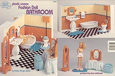 ASN Plastic Canvas Fashion Doll Bathroom