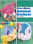 Annie's Attic Plastic Canvas Five- Hour Animal Baskets