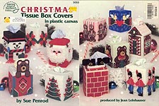 ASN Christmas Tissue Box Covers In Plastic Canvas