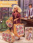 Annie's Fashion Doll Plastic Canvas Club: Rose Tapestry Luggage