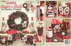 LA Santa, Bears & Bells In Plastic Canvas
