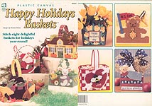 HWB Plastic Canvas Happy Holiday Baskets