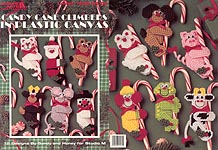 LA Candy Cane Climbers in Plastic Canvas