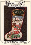 Gayle R. Nelson Scandinavian Santa Christmas Stocking