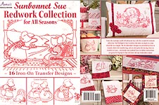 Annie's Sunbonnet Sue Redwork Collection for All Seasons