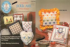 Plaid Ent. Cross Stitch Folk Art Pillow Designs