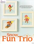 Annie's Cross- Stitch Snow Fun Trio