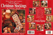 Better Homes and Gardens Heirloom Christmas Stockings in Cross- Stitch